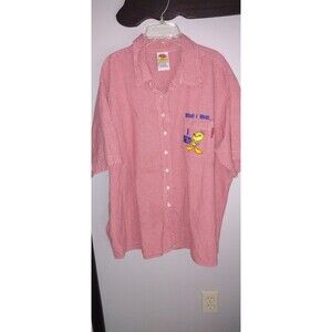 Vintage 90s Looney Tunes Tweety Bird Plaid Shirt